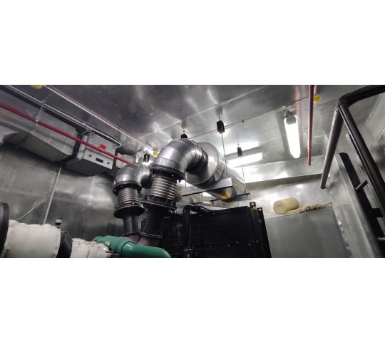 Thi công phòng cách âm máy phát điện 2300 Kva